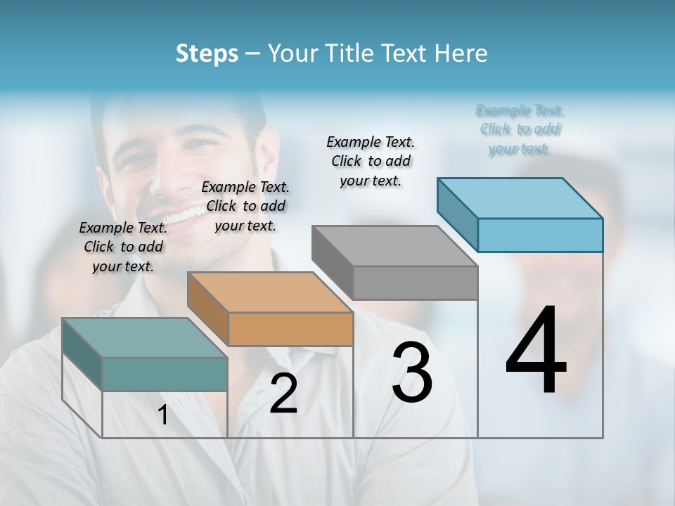 A Man Smiling In Front Of A Group Of People PowerPoint Template