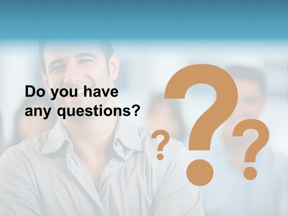 A Man Smiling In Front Of A Group Of People PowerPoint Template