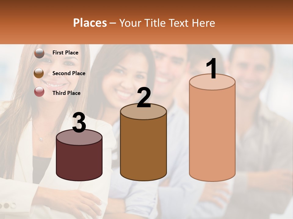 A Group Of People Standing Next To Each Other PowerPoint Template