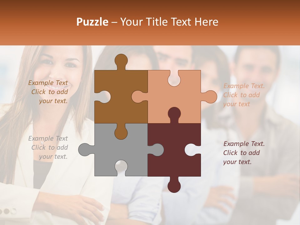 A Group Of People Standing Next To Each Other PowerPoint Template
