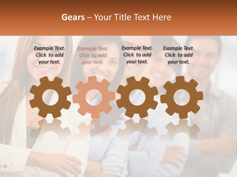 A Group Of People Standing Next To Each Other PowerPoint Template