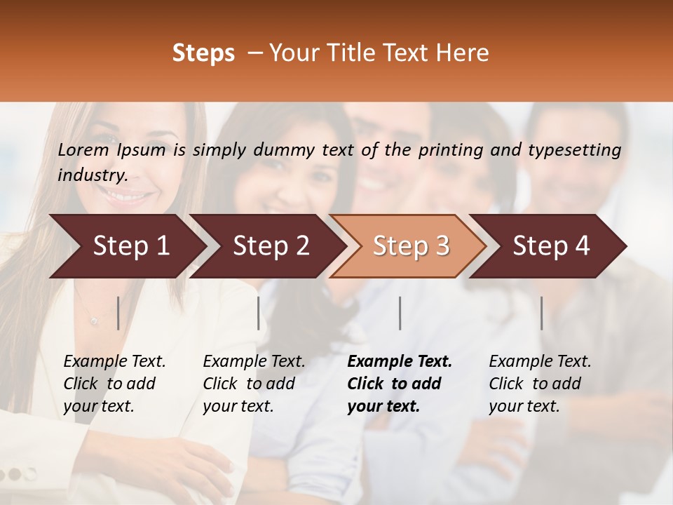 A Group Of People Standing Next To Each Other PowerPoint Template
