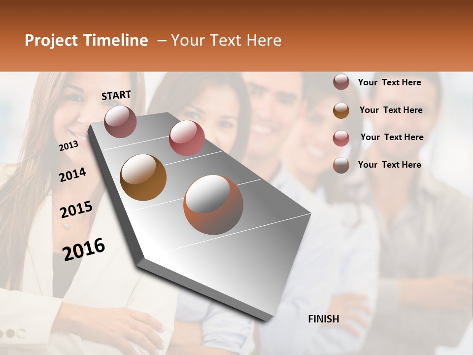 A Group Of People Standing Next To Each Other PowerPoint Template