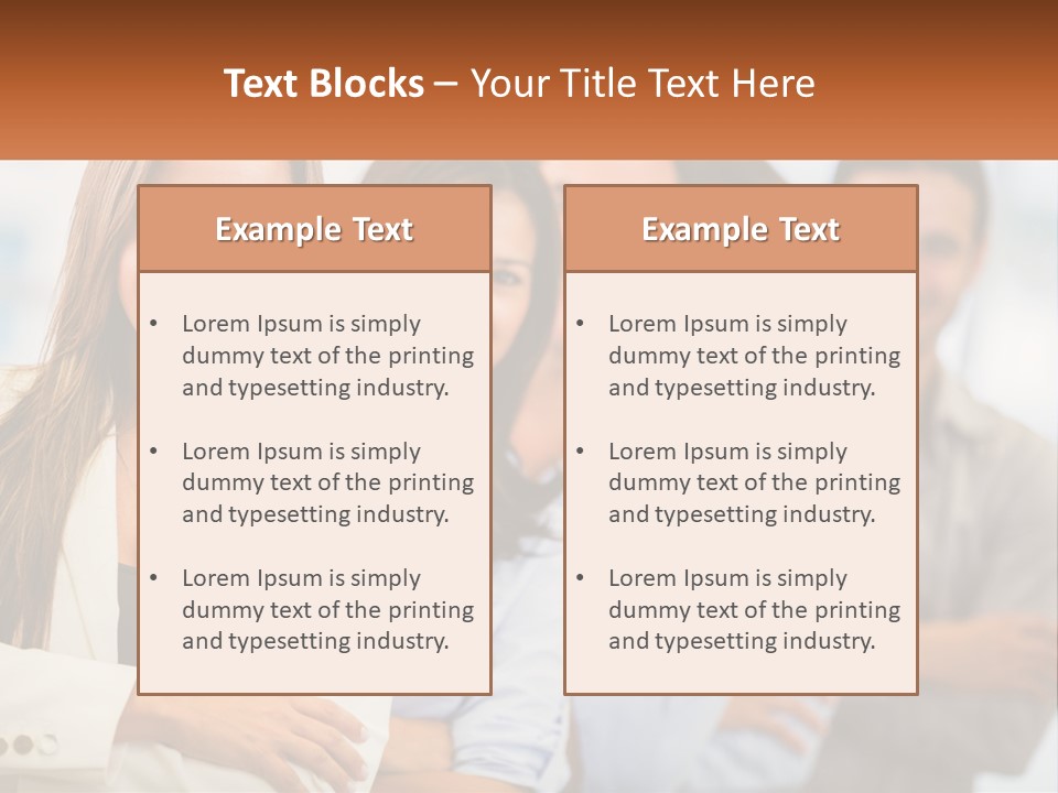 A Group Of People Standing Next To Each Other PowerPoint Template