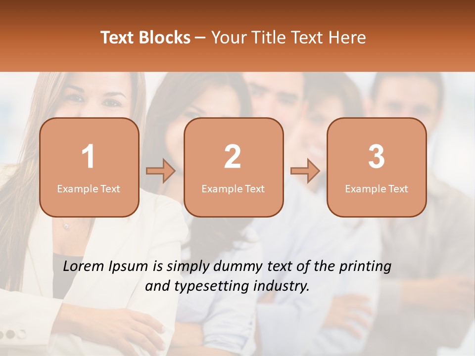 A Group Of People Standing Next To Each Other PowerPoint Template