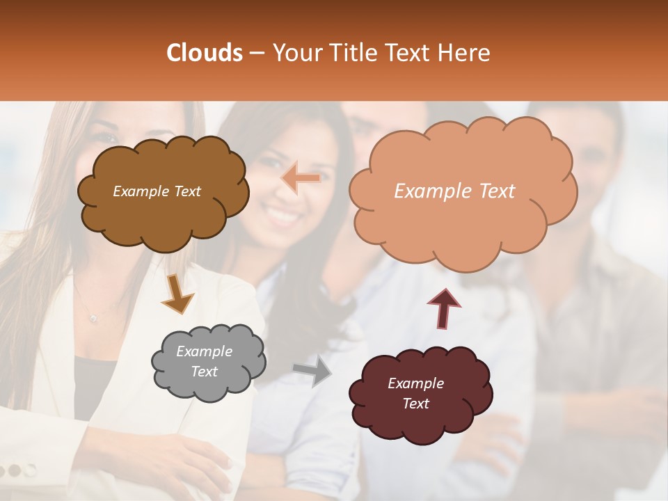 A Group Of People Standing Next To Each Other PowerPoint Template