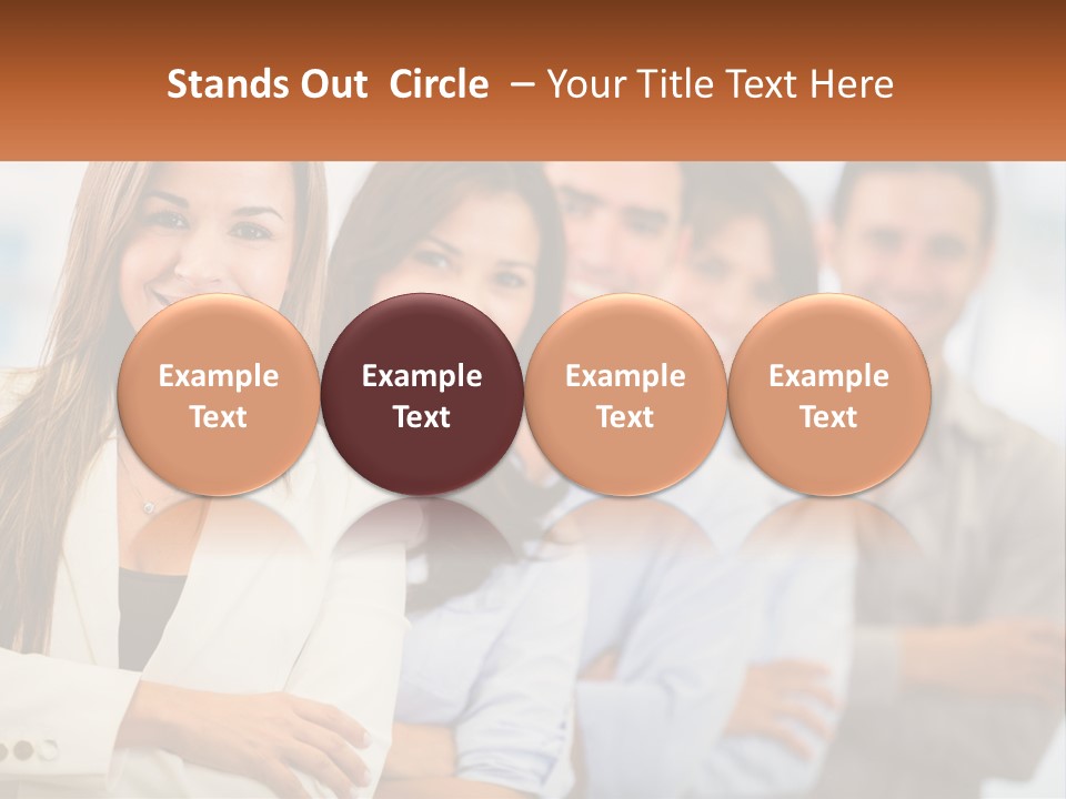 A Group Of People Standing Next To Each Other PowerPoint Template