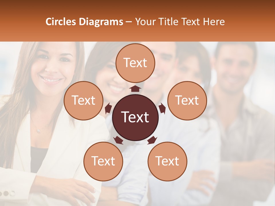 A Group Of People Standing Next To Each Other PowerPoint Template