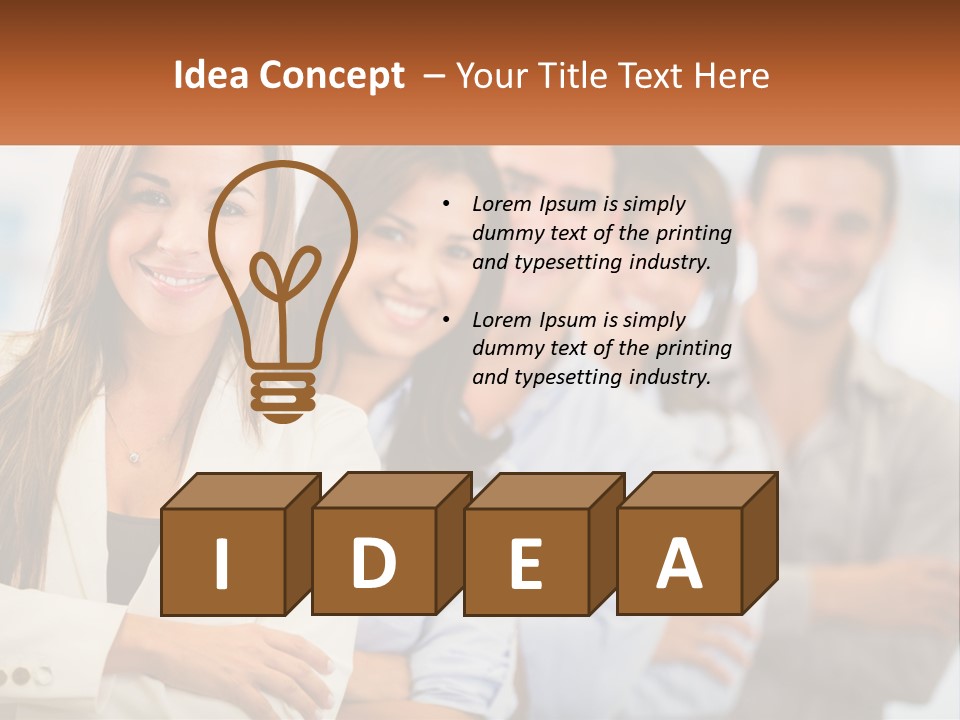 A Group Of People Standing Next To Each Other PowerPoint Template