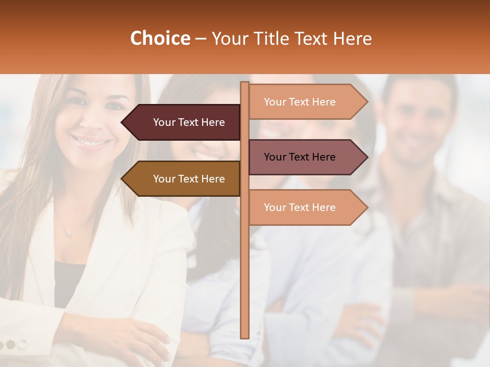 A Group Of People Standing Next To Each Other PowerPoint Template
