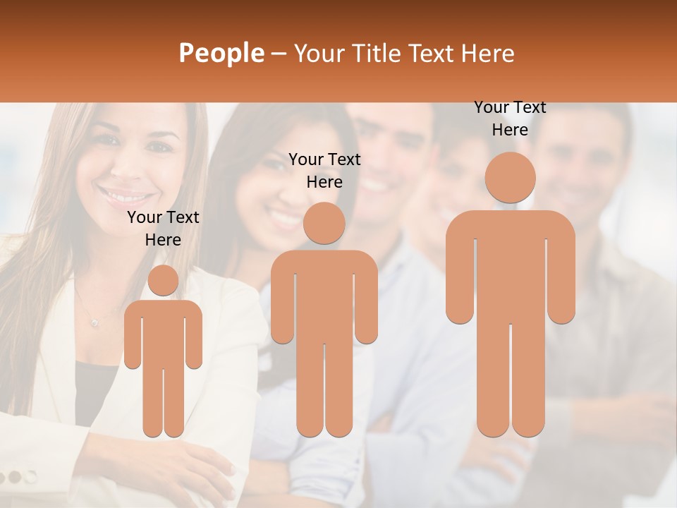 A Group Of People Standing Next To Each Other PowerPoint Template