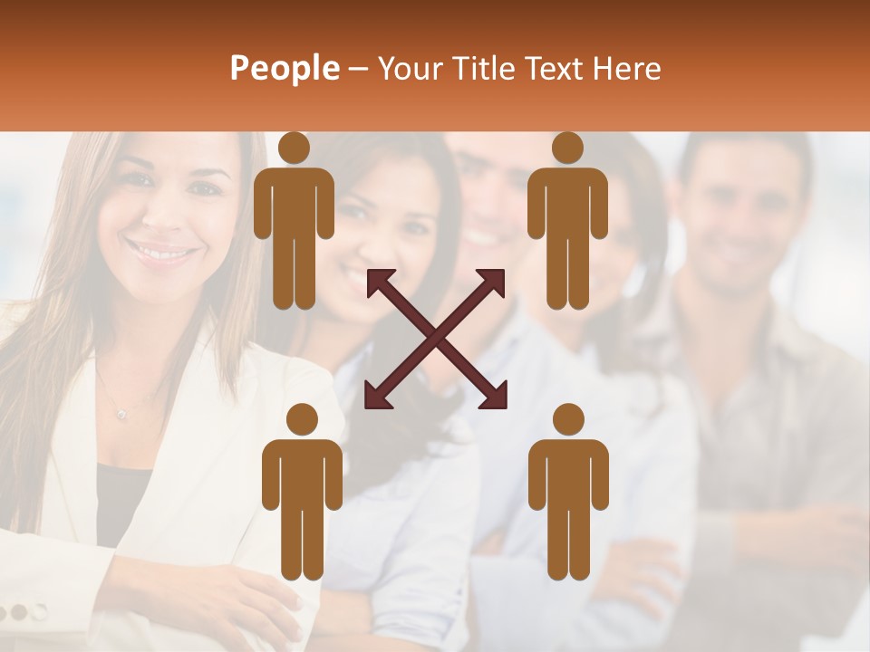 A Group Of People Standing Next To Each Other PowerPoint Template
