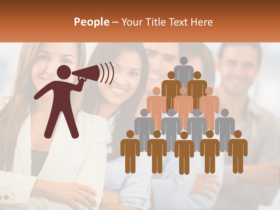 A Group Of People Standing Next To Each Other PowerPoint Template
