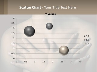 A Woman With Her Hands On Her Chest PowerPoint Template