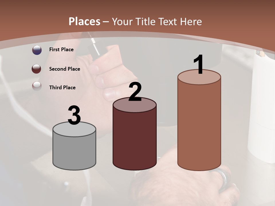 A Man Is Using A Microscope To Examine Something PowerPoint Template