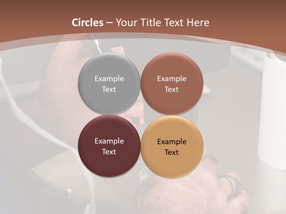 A Man Is Using A Microscope To Examine Something PowerPoint Template