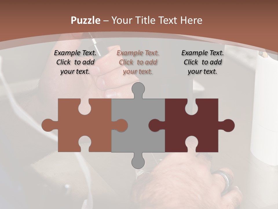 A Man Is Using A Microscope To Examine Something PowerPoint Template
