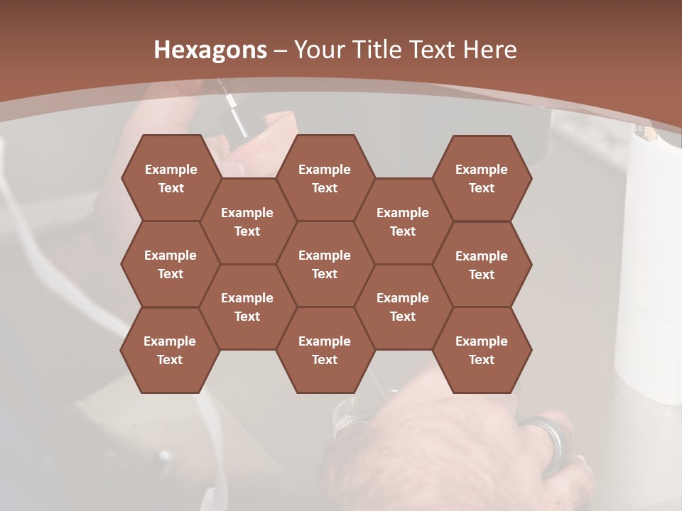 A Man Is Using A Microscope To Examine Something PowerPoint Template