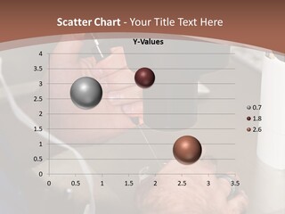 A Man Is Using A Microscope To Examine Something PowerPoint Template