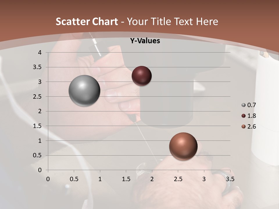 A Man Is Using A Microscope To Examine Something PowerPoint Template