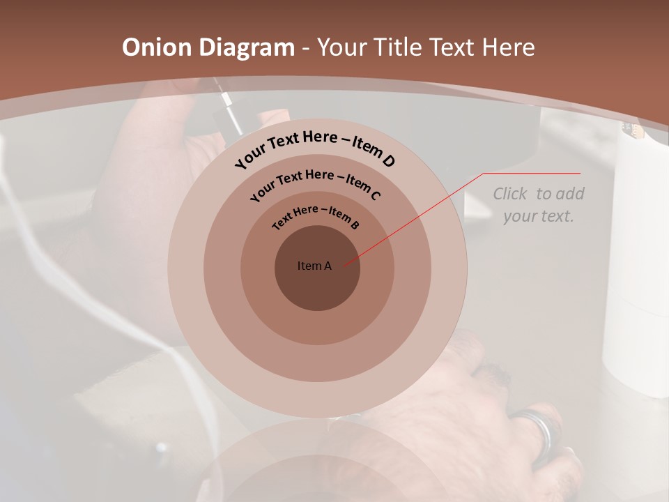 A Man Is Using A Microscope To Examine Something PowerPoint Template