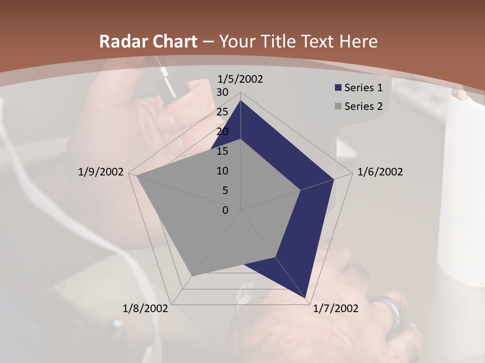 A Man Is Using A Microscope To Examine Something PowerPoint Template
