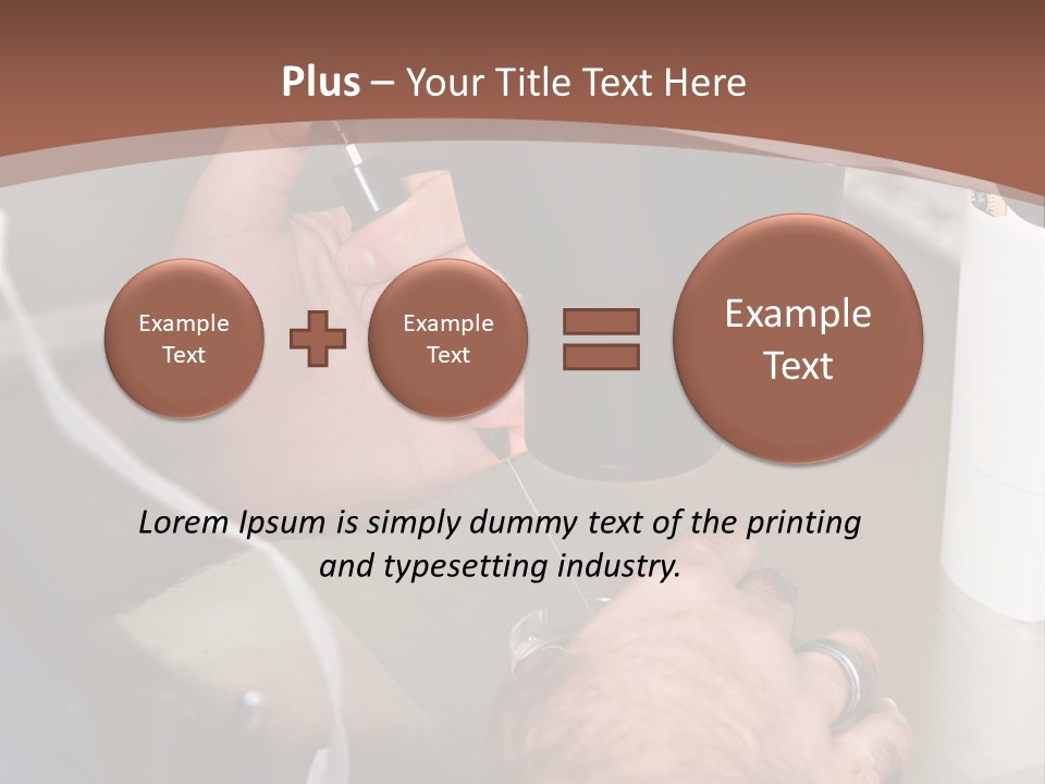 A Man Is Using A Microscope To Examine Something PowerPoint Template