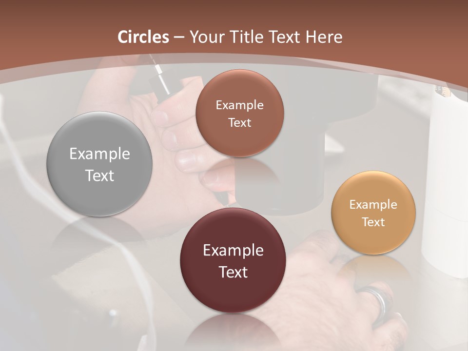 A Man Is Using A Microscope To Examine Something PowerPoint Template