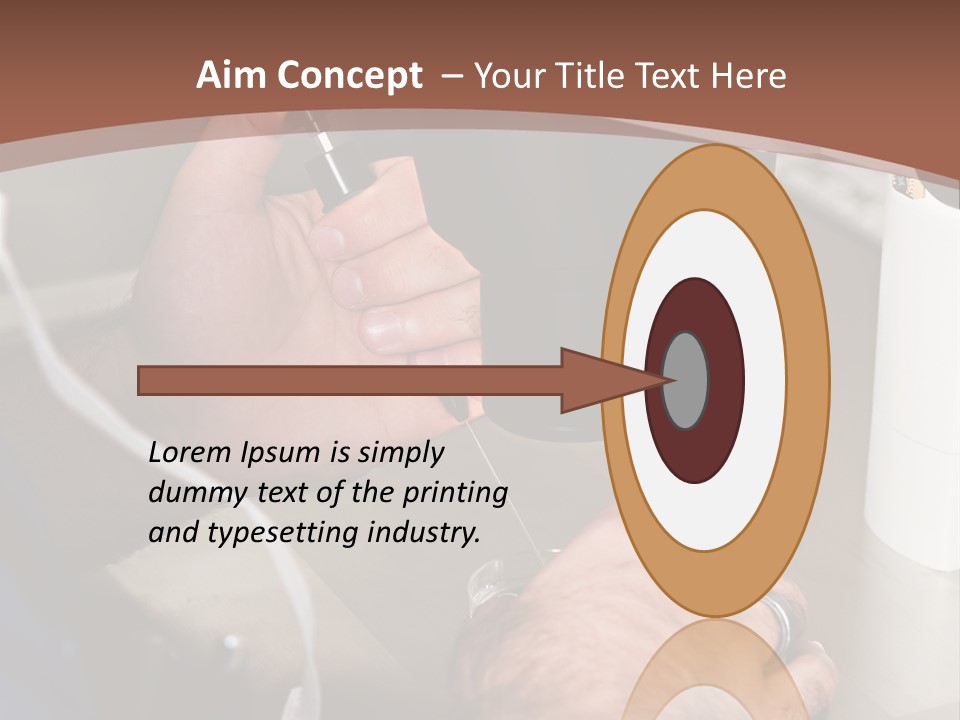 A Man Is Using A Microscope To Examine Something PowerPoint Template
