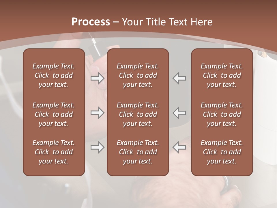 A Man Is Using A Microscope To Examine Something PowerPoint Template