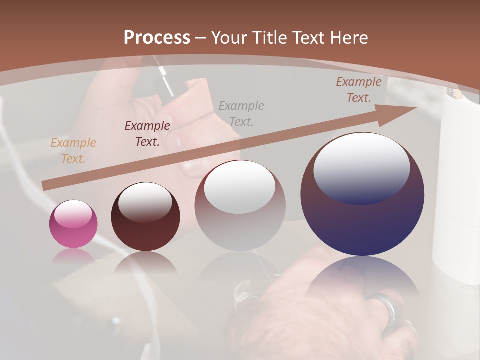 A Man Is Using A Microscope To Examine Something PowerPoint Template