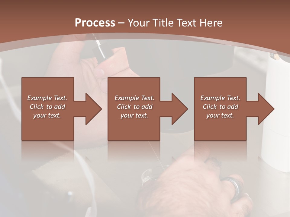 A Man Is Using A Microscope To Examine Something PowerPoint Template