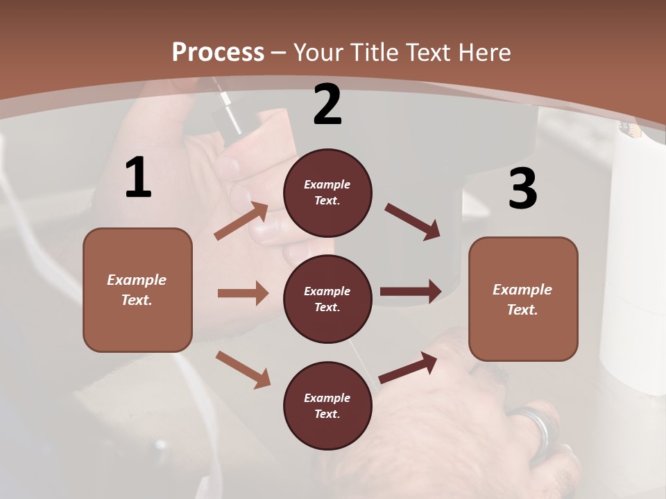 A Man Is Using A Microscope To Examine Something PowerPoint Template
