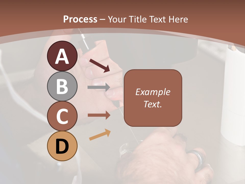 A Man Is Using A Microscope To Examine Something PowerPoint Template