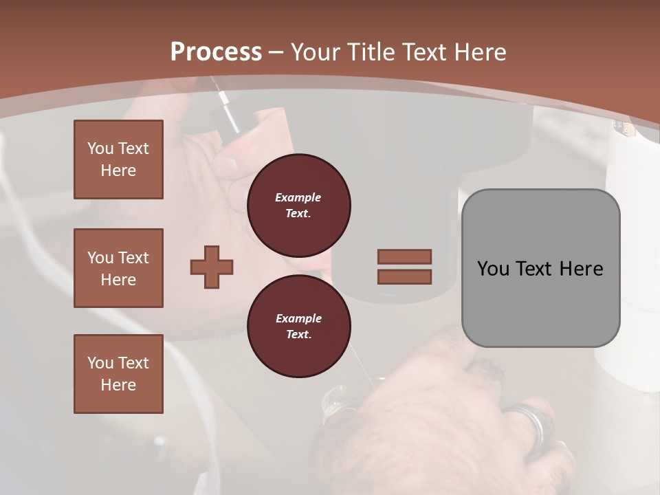 A Man Is Using A Microscope To Examine Something PowerPoint Template