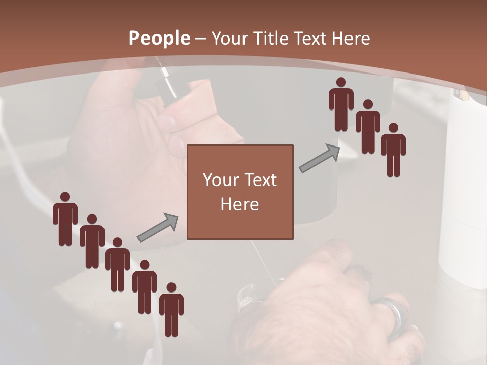 A Man Is Using A Microscope To Examine Something PowerPoint Template