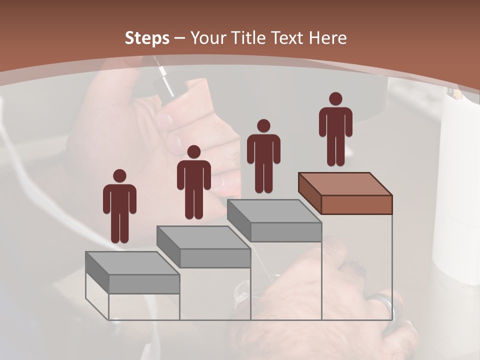 A Man Is Using A Microscope To Examine Something PowerPoint Template