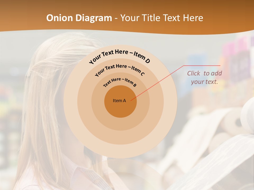 A Woman Reading A Piece Of Paper In A Store PowerPoint Template