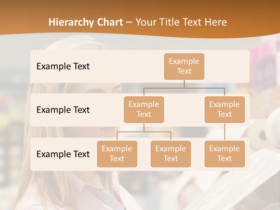 A Woman Reading A Piece Of Paper In A Store PowerPoint Template