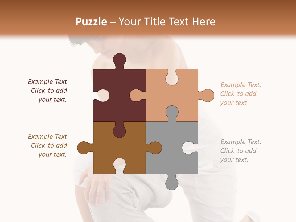 A Woman Getting A Massage From A Man On A Bed PowerPoint Template