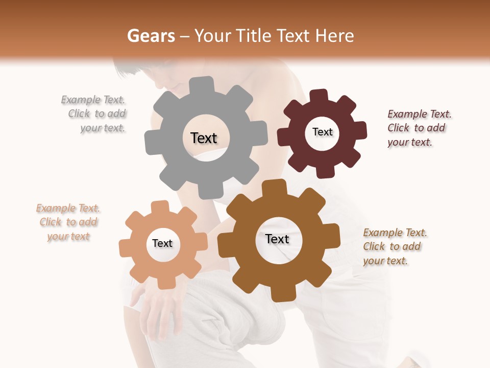 A Woman Getting A Massage From A Man On A Bed PowerPoint Template