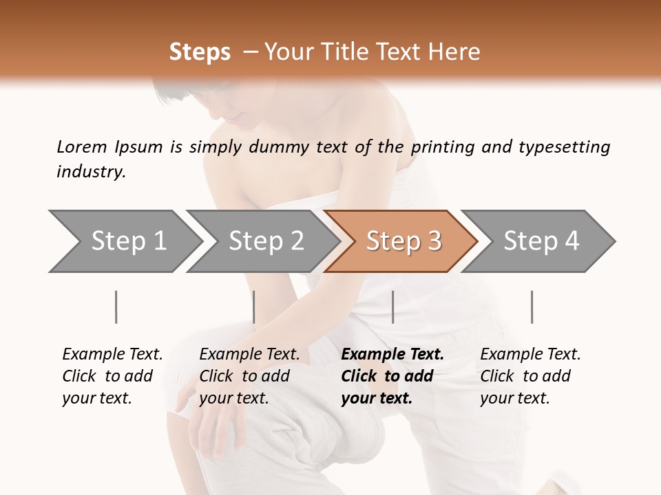 A Woman Getting A Massage From A Man On A Bed PowerPoint Template