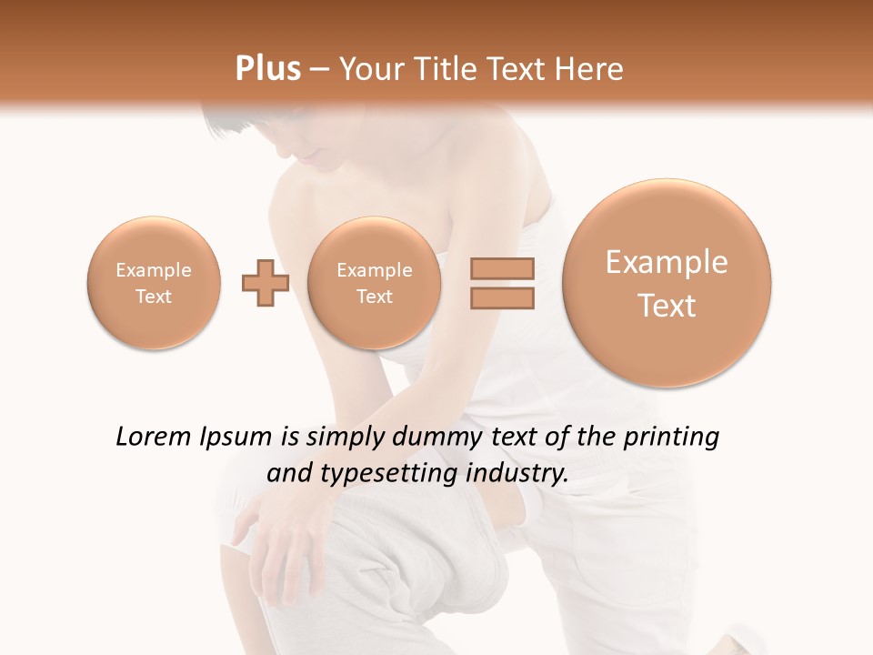 A Woman Getting A Massage From A Man On A Bed PowerPoint Template