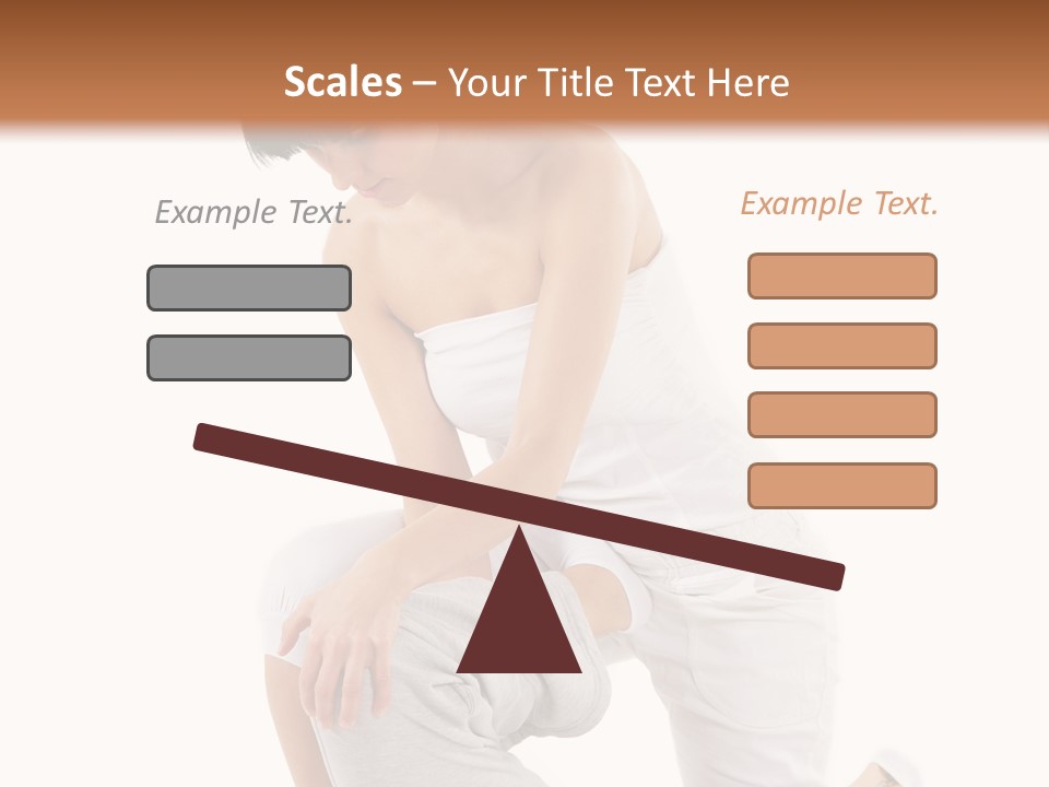 A Woman Getting A Massage From A Man On A Bed PowerPoint Template