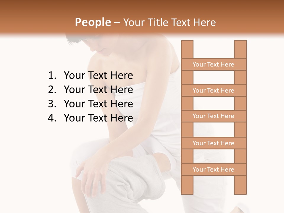 A Woman Getting A Massage From A Man On A Bed PowerPoint Template