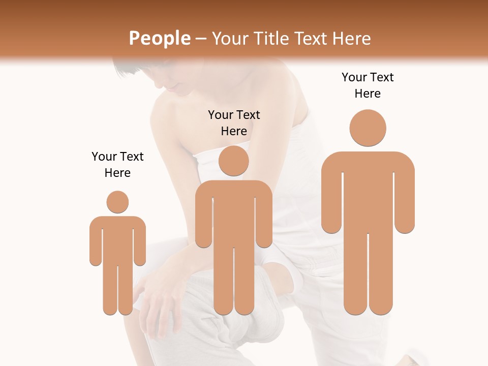 A Woman Getting A Massage From A Man On A Bed PowerPoint Template