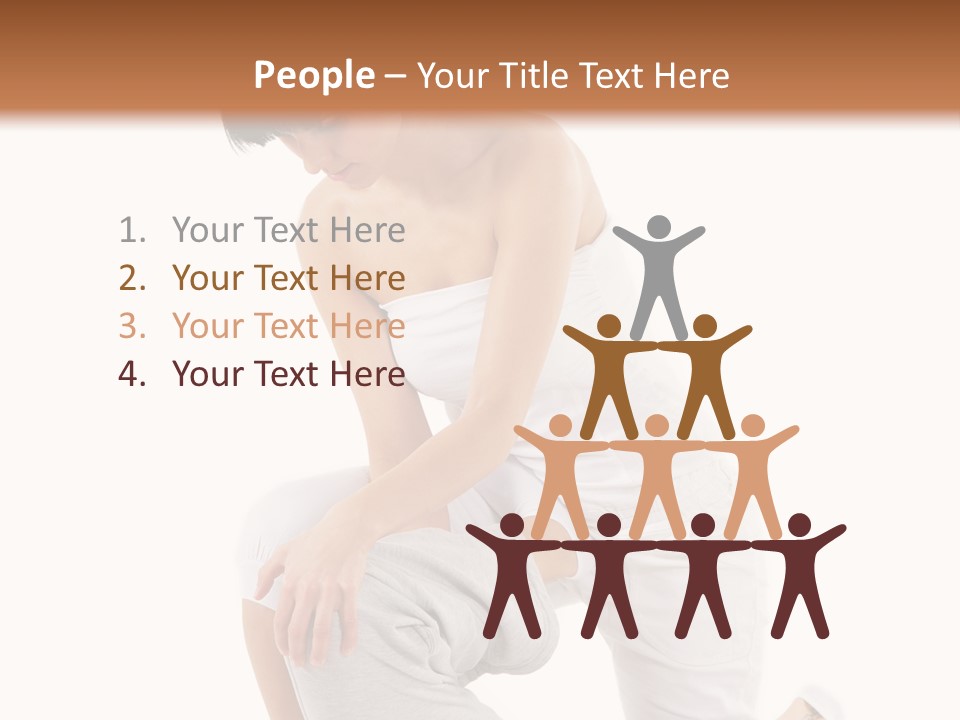 A Woman Getting A Massage From A Man On A Bed PowerPoint Template