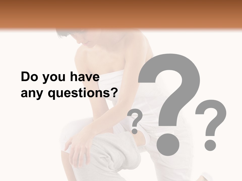 A Woman Getting A Massage From A Man On A Bed PowerPoint Template