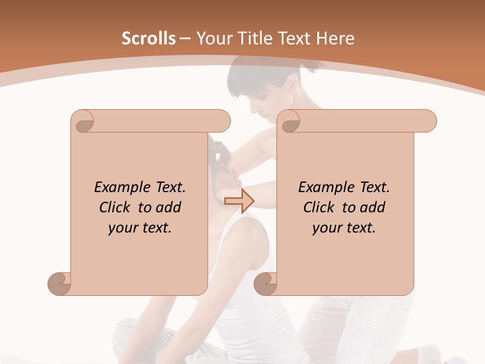 Two Women Sitting On A Bed With A White Background PowerPoint Template