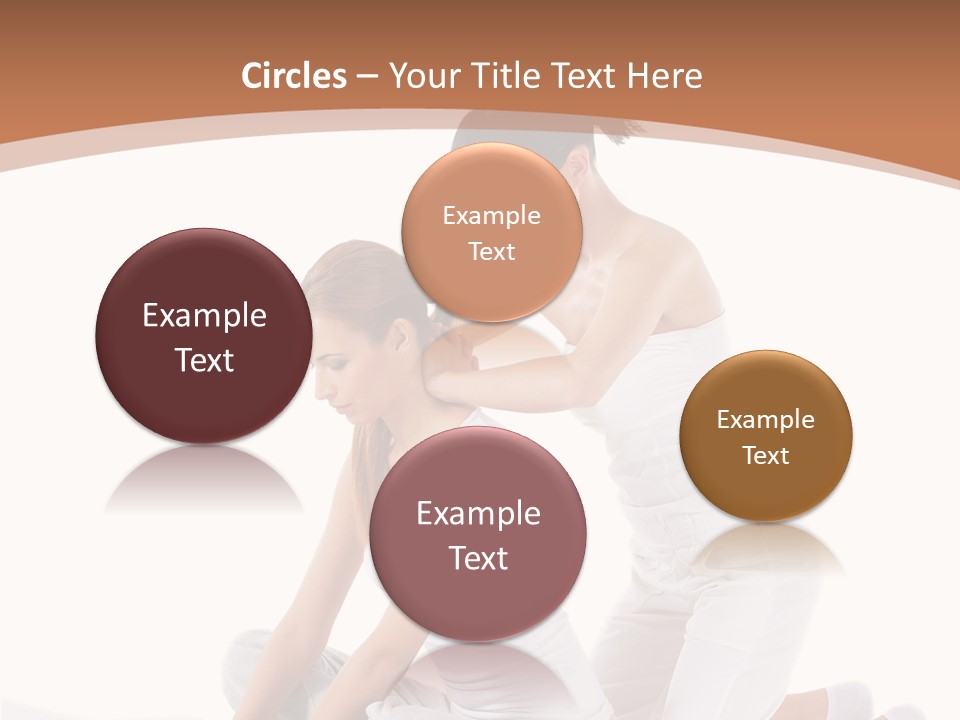 Two Women Sitting On A Bed With A White Background PowerPoint Template